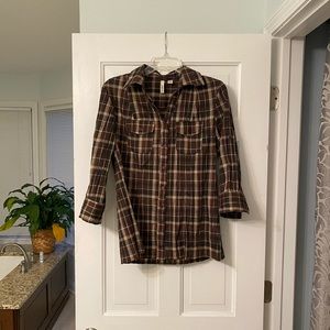 Brown stripped blouse